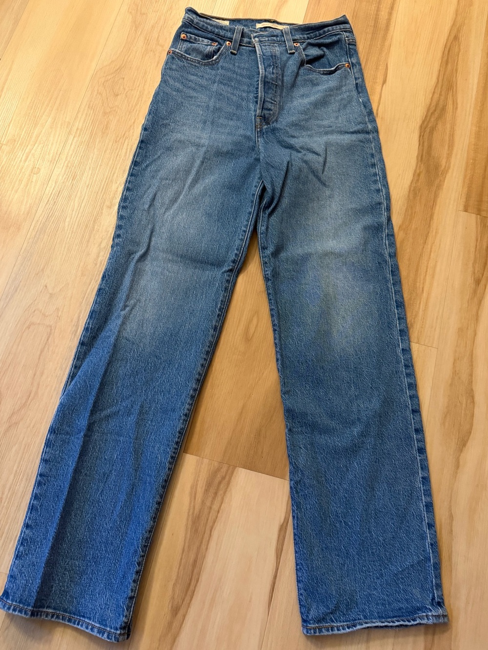 Levi's Women's Blue Straight-Leg Jeans